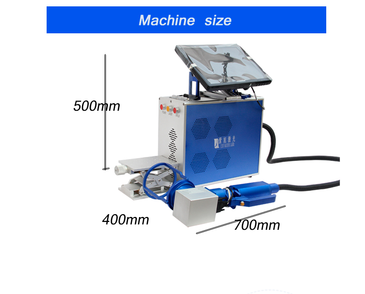taşınabilir fiber lazer markalama makinesi 50w
