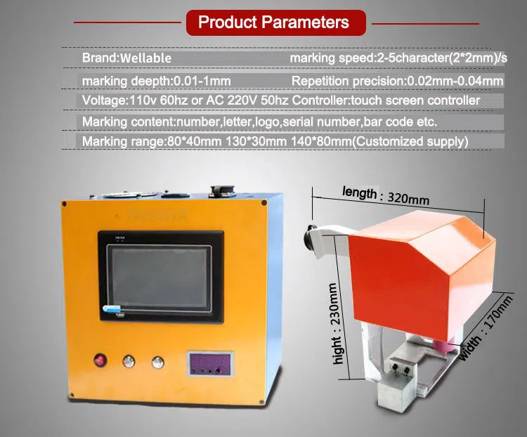 handheld dot peen marking machine